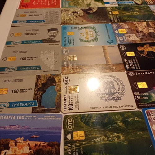 OTE Phone Cards Used, Collectible Set of 55