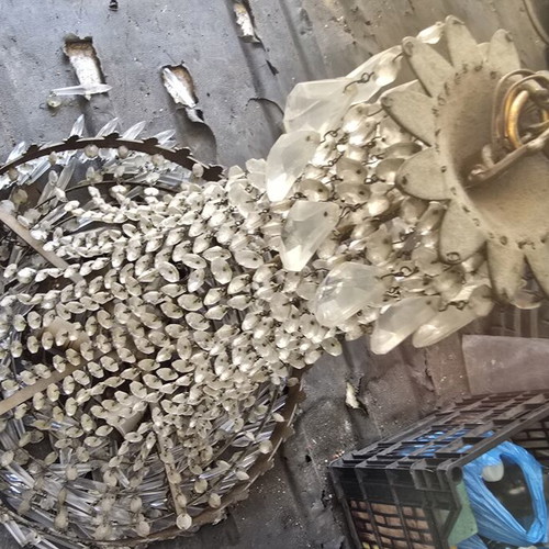 Classic multi-light chandelier used, set of two