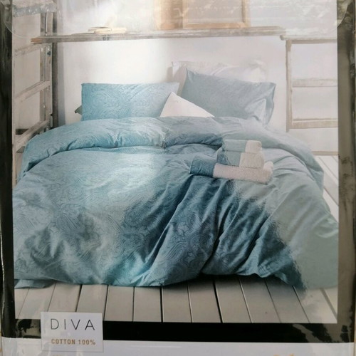 Rhythm Charisma bed sheet set new, cotton, purple turquoise gray