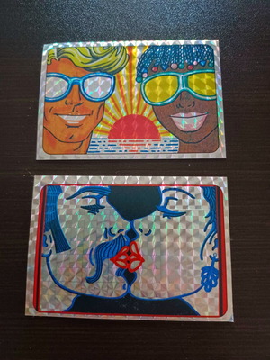 Panini φιγούρες vintage 1980s ολογραφικά αυτοκόλλητα σαν καινούργια