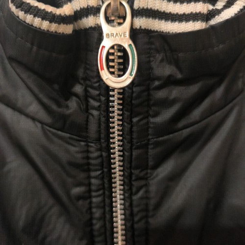 Waterproof jacket new with fleece lining, size L, black and blue