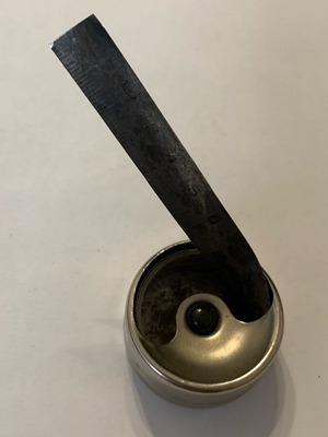 Metal measuring tape USSR 1969 used, old