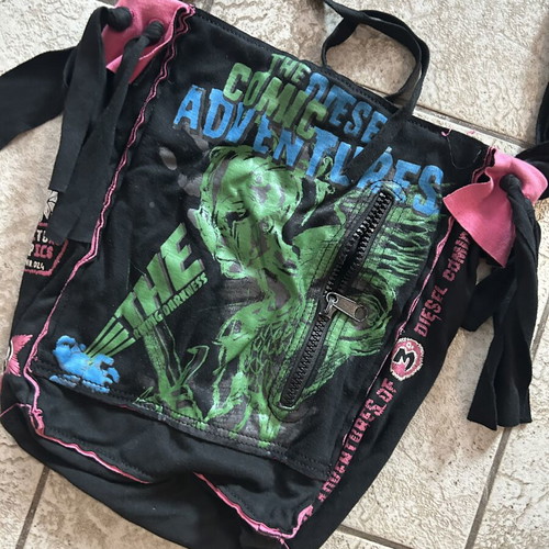 Vintage Diesel shoulder bag 90s, like new, rare graphic print
