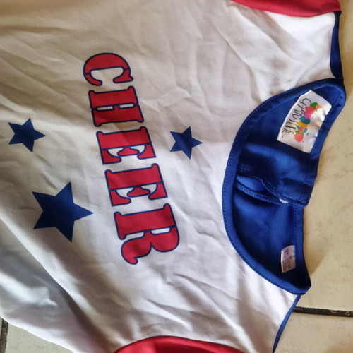 Children's carnival cheerleader costume Carnival like new with pom poms