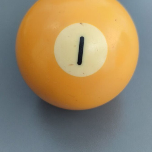 Billiard ball number 1 used, yellow