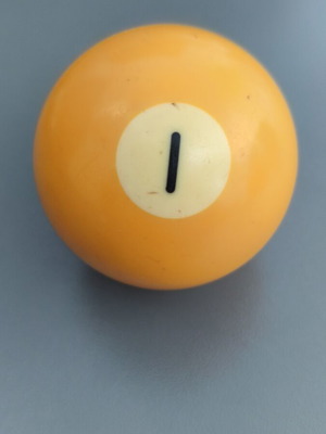 Billiard ball number 1 used, yellow