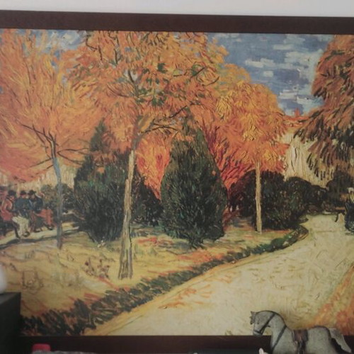 Oil painting 130x100 cm like new, Van Gogh Autumn Garden