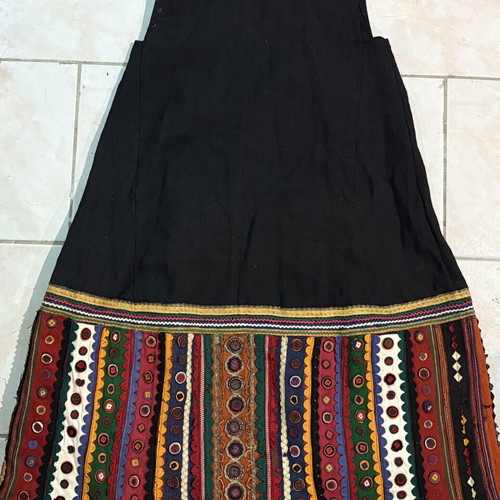 Traditional folk costume used with beautiful designs, height 110 cm