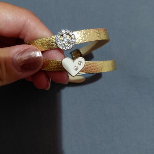 Bracelet set, gold tone