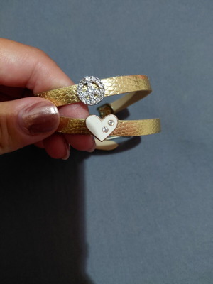 Bracelet set, gold tone