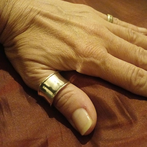 Stainless steel ring like new, silver, size 20.2mm