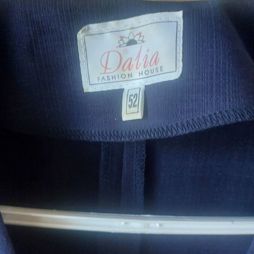 Vintage women's summer suit like new, blue with lace details