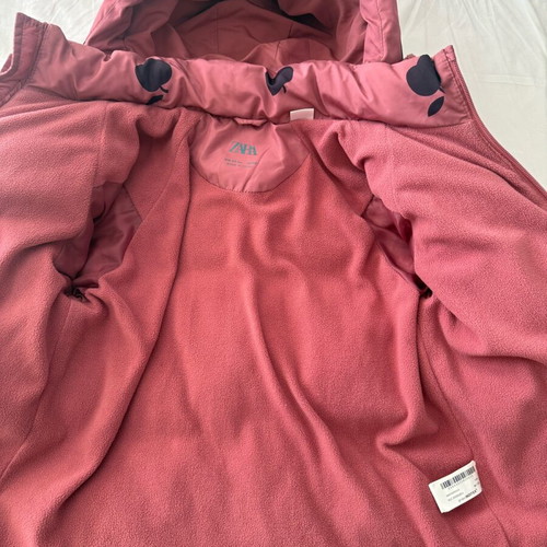 Zara jacket for girl 4-5 years with fleece lining like new