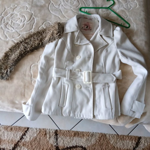 White women's half coat TALLY WEIJL like new, size XL