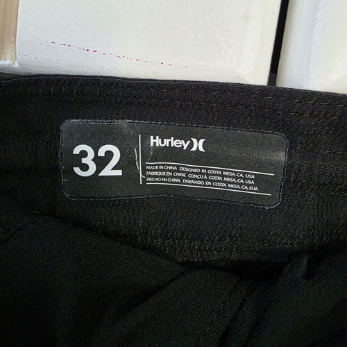 Hurley swim shorts black size 32 like new