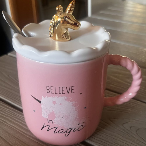 Set of 3 mugs with lids like new