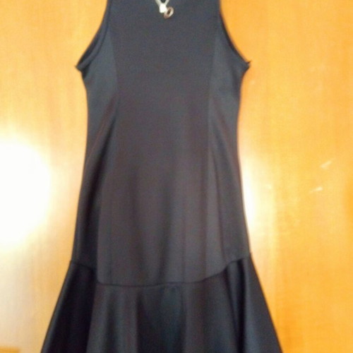 Bershka off-shoulder mini dress like new, black, sizes S and M
