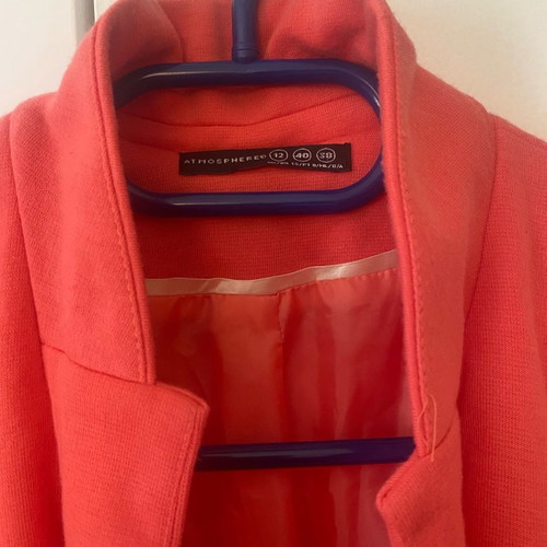 Blazer new, size 38, coral color