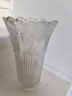 Glass vase 25 cm