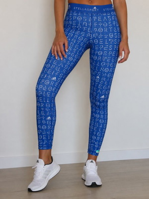 Adidas StellaSport women's leggings like new, blue printed XS