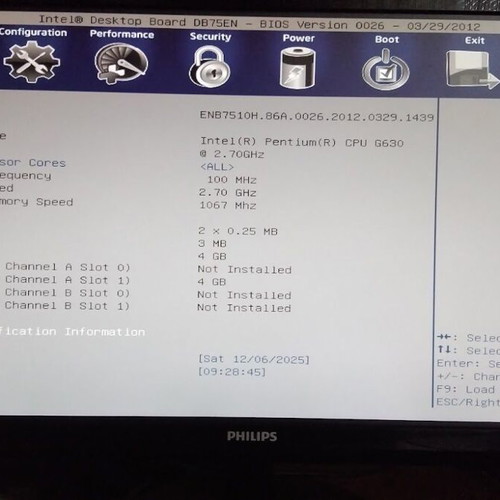 Intel Desktop Board DB75EN motherboard like new, Socket LGA1155