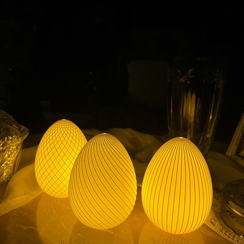 3D Printed Easter Eggs with LED Tealights New Decorative Lights