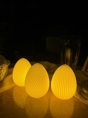3D Printed Easter Eggs with LED Tealights New Decorative Lights