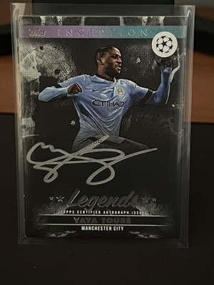 Topps Yaya Toure Silver Signings Auto card new