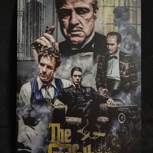 The Godfather metal poster like new, collectible decoration