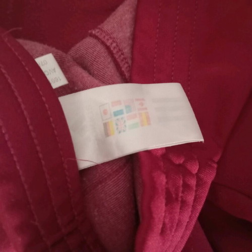 Adidas tracksuit used, burgundy, size M