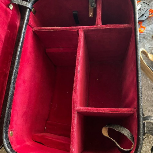 Leather case used for animal groomer tools