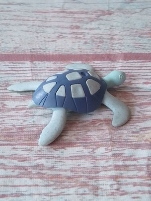 FIMO Turtle Figure used, height 5 cm