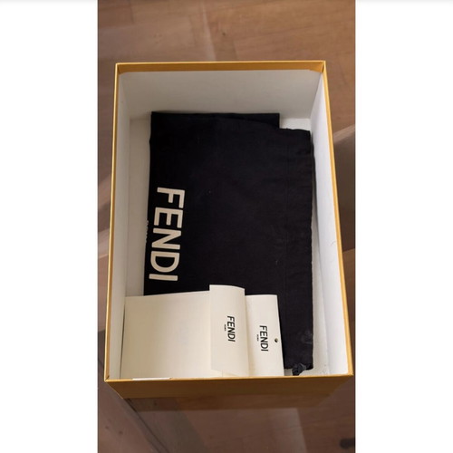 Fendi leather heels size 36 used, black