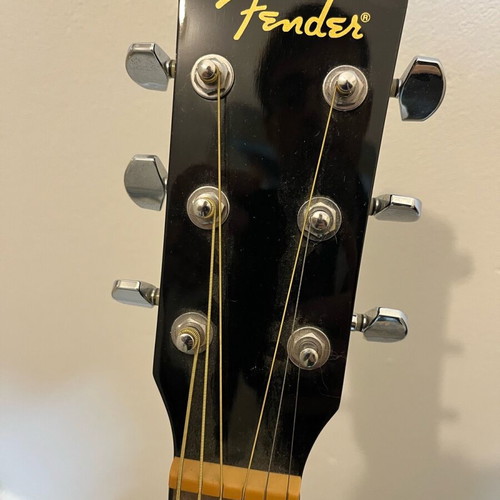 Fender CD60CE Black electro-acoustic guitar like new with case