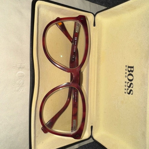 Boss Orange BO 0090 ST3 140 eyeglasses used, red tortoiseshell