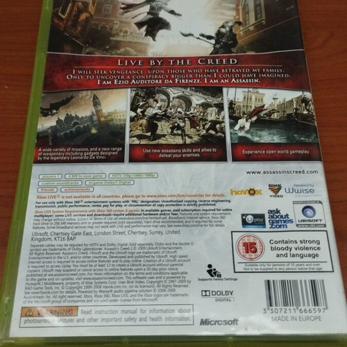 Assassin's Creed 2 Xbox 360 used, action game