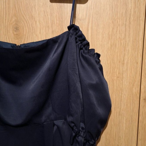 Satin dress like new, blue, size L