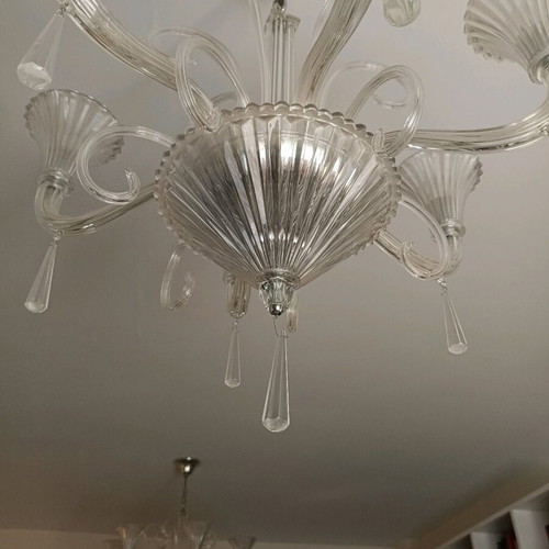 Ideal Lux chandeliers set of 2 made of hand-blown glass like new