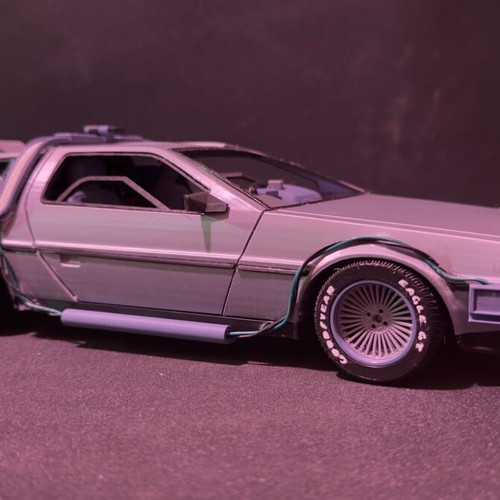 DeLorean Back to the Future 3D printed collectible made to order