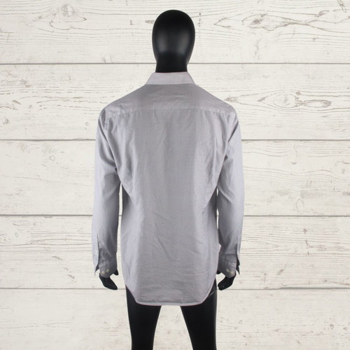 Eton men's shirt XL slim fit like new, multicolor gray cotton
