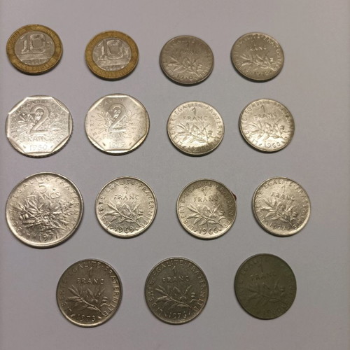 LOT 55 COINS FRANCE