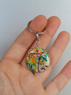 Handmade LGBT keychain made-to-order, colorful