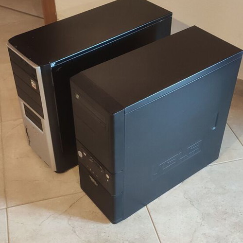 Computer cases used, set of 2 pieces