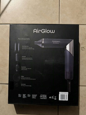 Rohnson Airglow πιστολάκι μαλλιών καινούργιο με 6 κεραμικά εξαρτήματα