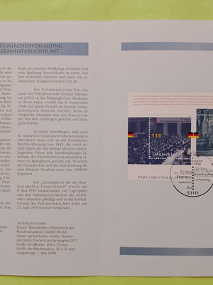 German stamps with first day of issue postmarks