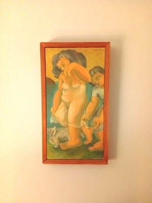 Stathis Vatanidis Original Painting 1992 Acrylic Mixed Media