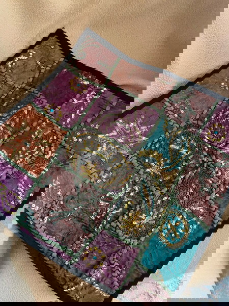 Εθνικ διακοσμητικη μαξιλαροθήκη φιγούρας patchwork
