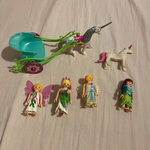 Playmobil fairies and unicorns used