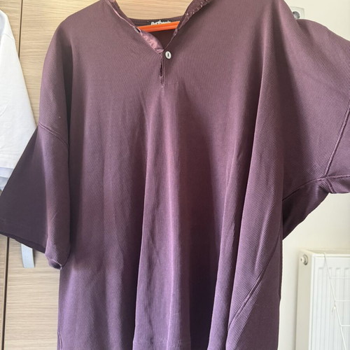 Parthenis men's shirt new, brown and red, one size