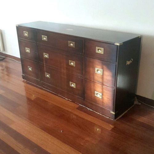 Military style buffet table like new from Harrods